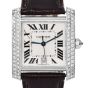Cartier Tank Française 2366 33mm 18K Diamond Watch Box Papers