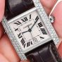 Cartier Tank Française 2366 33mm 18K Diamond Watch Box Papers