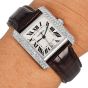 Cartier Tank Française 2366 33mm 18K Diamond Watch Box Papers