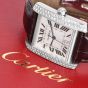 Cartier Tank Française 2366 33mm 18K Diamond Watch Box Papers