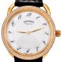 Hermes Arceau Diamond Yellow Gold  38mm Watch Ref AR5.786|Dover Jewelry|