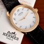 Hermes Arceau Diamond Yellow Gold  38mm Watch Ref AR5.786|Dover Jewelry|