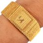 1980s Piaget Polo 18K Yellow Gold Textured Watch Ref 7131 C516