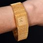 1980s Piaget Polo 18K Yellow Gold Textured Watch Ref 7131 C516