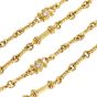 Judith Ripka Diamond 18K Yellow Gold 32 Inches Fancy Chain Necklace