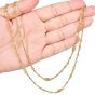 Judith Ripka Diamond 18K Yellow Gold 32 Inches Fancy Chain Necklace