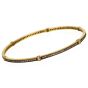 Judith Ripka  Fancy Diamond 18k Yellow Gold Bangle Bracelet