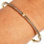 Judith Ripka  Fancy Diamond 18k Yellow Gold Bangle Bracelet