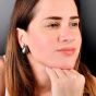 Seaman Schepps Turbo Shell Earrings with Black and White Pearls in 18K Yellow Gold