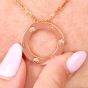 Cartier LOVE Pendant – 3 Diamonds, 18K Rose Gold, Iconic Design