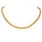 18K Yellow Gold Braided Rope Collar Chain Necklace - 33.5 grams