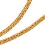 18K Yellow Gold Braided Rope Collar Chain Necklace - 33.5 grams