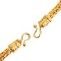 18K Yellow Gold Braided Rope Collar Chain Necklace - 33.5 grams