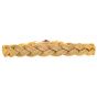 Antique Victorian Braided Diamond Bracelet in 14k Yellow Gold