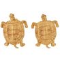 Vintage 18K Yellow Gold Textured Turtle Cufflinks 