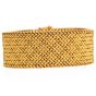 French Caplain Paris 18K Yellow Gold Textured Wrap Bracelet