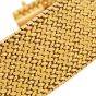 French Caplain Paris 18K Yellow Gold Textured Wrap Bracelet