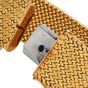 French Caplain Paris 18K Yellow Gold Textured Wrap Bracelet