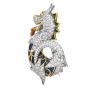 Vintage 18K Gold Dragon Diamond 9.50cts Enamel Brooch|Dover Jewelry|
