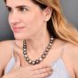 Tahitian Pearl Diamond Statement 14K Gold Necklace |Dover Jewelry|