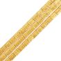 Vintage 18K Yellow Gold Textured Three-Row Chain Bracelet