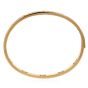 Italian 18K Gold Diamond Screw Design Bangle Bracelet