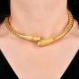 Vintage Lalaounis Chimera Ram Head 22K 18K Gold Choker Necklace