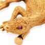 Vintage Buccellati 18K Yellow Gold Lizard Pin Brooch