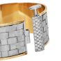 Kurtulan 18K Two-Tone Diamond Woven Bangle Bracelet