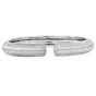  Mario Buccellati 18K White Gold Open Cuff  Bangle Bracelet