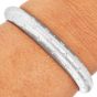  Mario Buccellati 18K White Gold Open Cuff  Bangle Bracelet