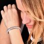  Mario Buccellati 18K White Gold Open Cuff  Bangle Bracelet