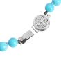 Turquoise Diamond & Sapphire 18K Gold Convertible Necklace Brooch