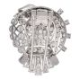 Antique Art Deco 7.60ct Diamond Platinum Spray Double Pin Brooch