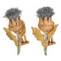 Mario Buccellati Vintage 18K Tri-Color Gold Thistle Earrings