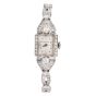 Antique Hamilton Diamond Platinum Ladies Cocktail Watch