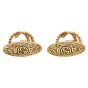 Gucci Interlocking GG 18K Yellow Gold Engraved Cufflinks
