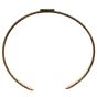 Gucci 18K Yellow Gold Interlocking GG Engraved Cuff Bracelet