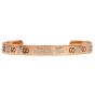 Gucci 18K Rose Gold Enamel Icon Blossom Bracelet