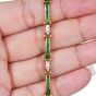18K Yellow Gold Emerald & Diamond Tennis Bracelet