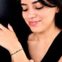 18K Yellow Gold Emerald & Diamond Tennis Bracelet