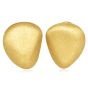 MAZ 18K Elegant Brushed Gold Clip-On Earrings