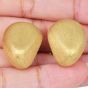 MAZ 18K Elegant Brushed Gold Clip-On Earrings