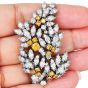 Tiffany & Co Vintage Vivid Diamond Platinum Brooch Pin |Dover jewelry|