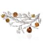 Estate 16.52ct GIA Natural Fancy Diamond Leaf Pin Brooch