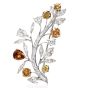 Estate 16.52ct GIA Natural Fancy Diamond Leaf Pin Brooch