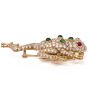 Oscar Heyman 7.27cts Diamond Frog Gold Pin Brooch