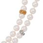 Estate 1960s 7.50cts Diamond Pearl 18K Gold Long Statement Necklace|Dover Jewelry|