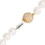 Estate 1960s 7.50cts Diamond Pearl 18K Gold Long Statement Necklace|Dover Jewelry|