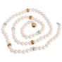 Estate 1960s 7.50cts Diamond Pearl 18K Gold Long Statement Necklace|Dover Jewelry|